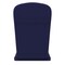 Merrick Lane Riviera Set Of 2 Indoor/Outdoor High Back Adirondack Chair Cushions with Elastic Strap and Water Resistant Covers